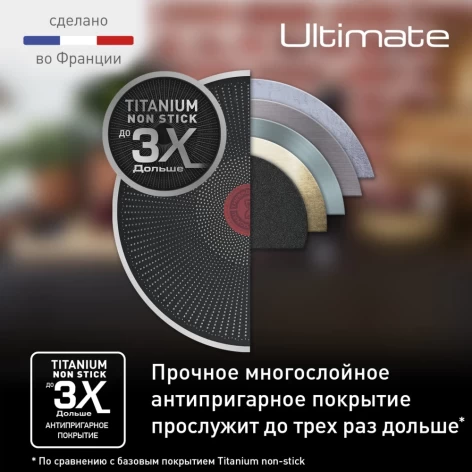 Сковорода блинная TEFAL Ultimate 25 см G2683872