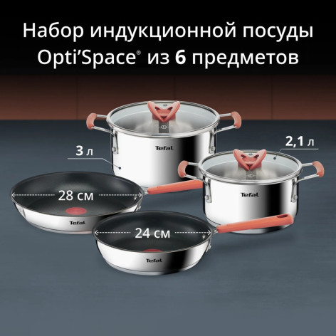 Набор посуды TEFAL 6 предметов G720S604